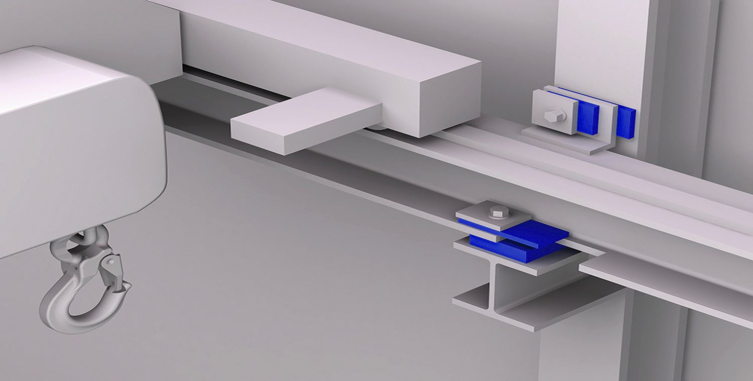 Vibrax-Crane Kranbahnisolierung